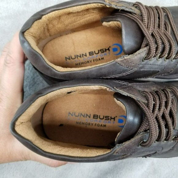 Nunn Bush Shoes Mens Size 8 Webb Lake Brown Waterproof Lace Up Casual Boots